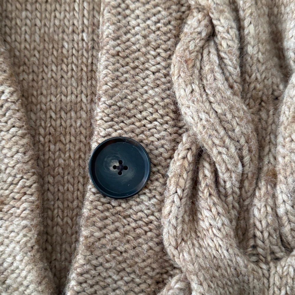 LOFT short sleeve hooded wool blend cardigan petite Small - Picture 3 of 9